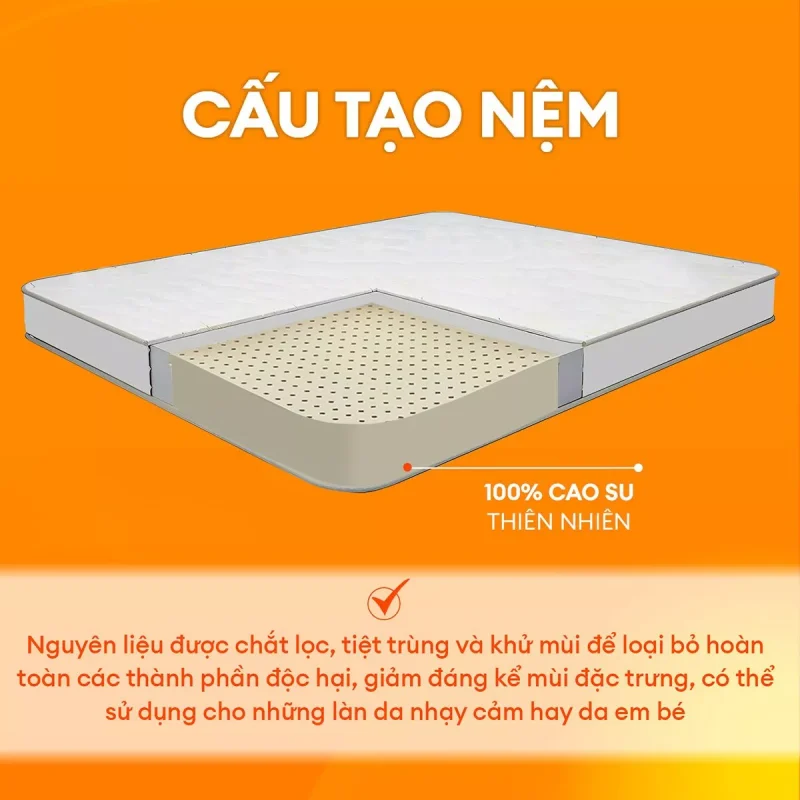 Nệm cao su tự nhiên