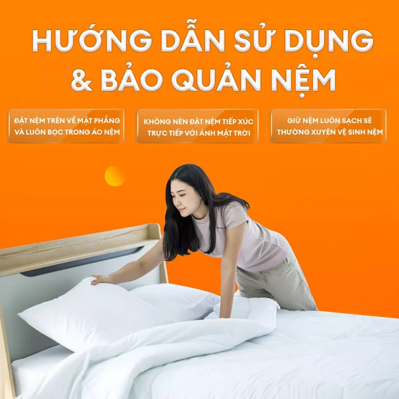 hướng dẫn bảo quản nệm cao su thiên nhiên