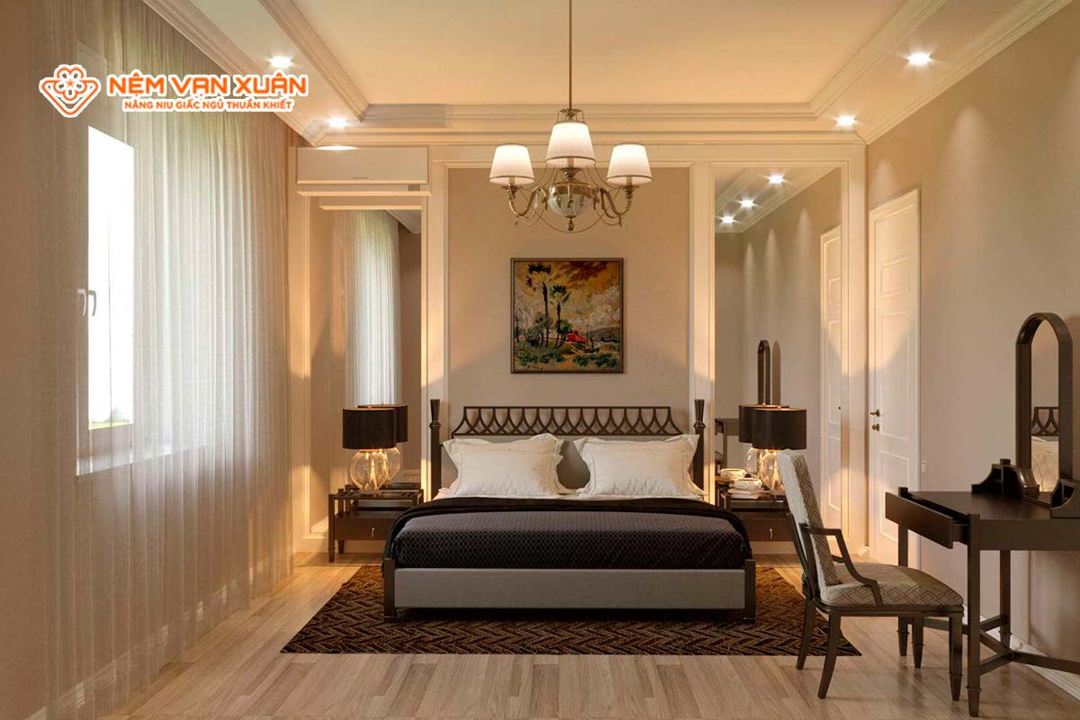 Ánh sáng tự nhiên và đèn phòng ngủ Ánh sáng tự nhiên và đèn phòng ngủ