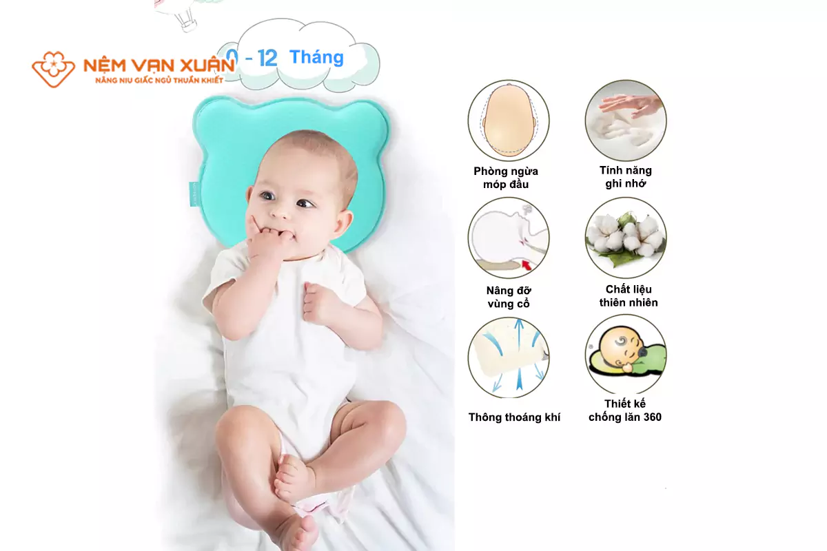 Cách lựa chọn gối Cao su non phù hợp cho bé