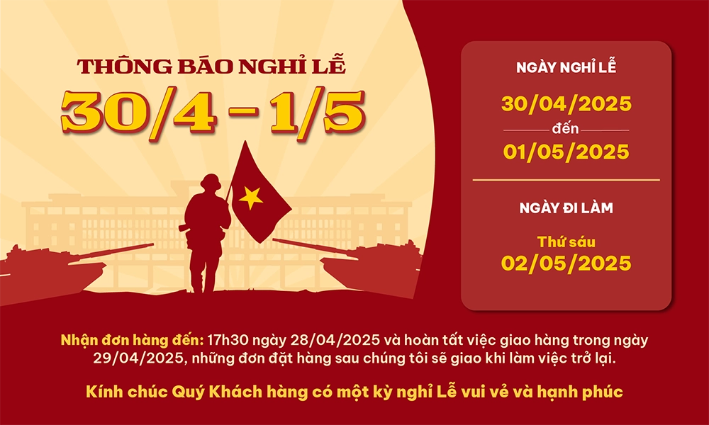 nghỉ lễ 30 04 2025