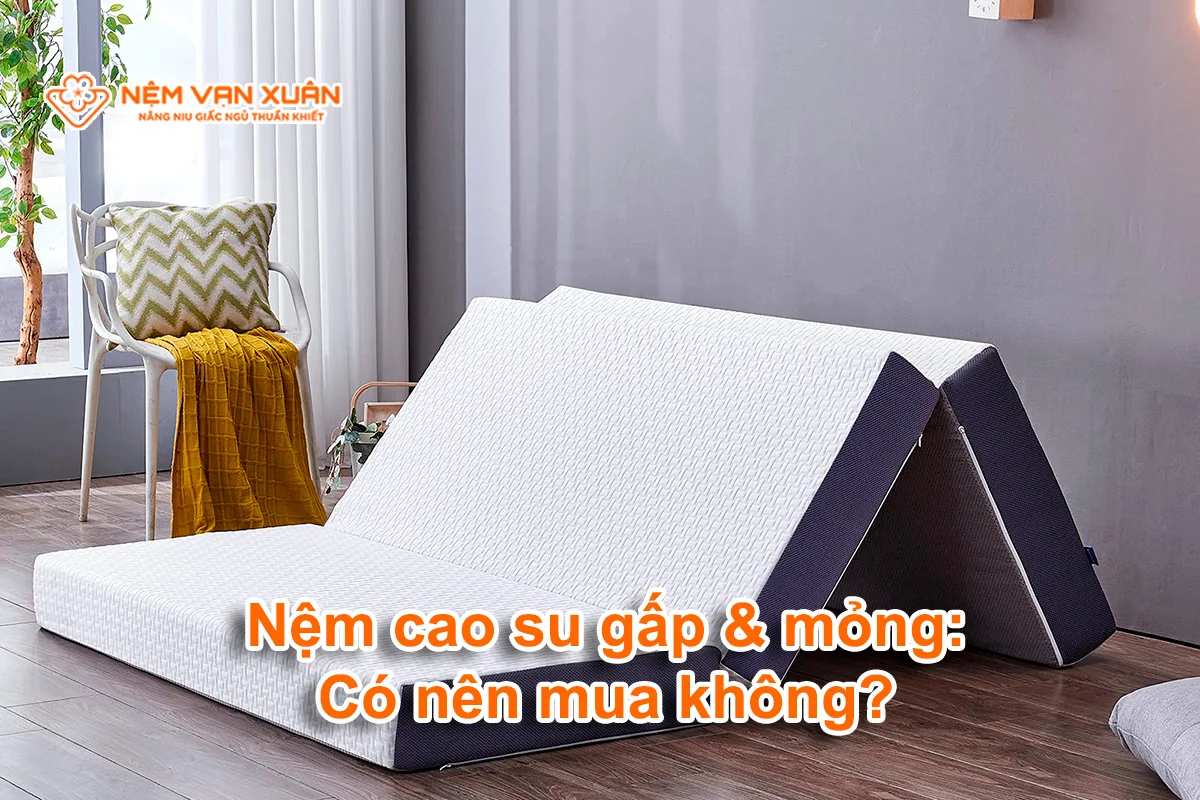 Nệm cao su gấp & mỏng: Có nên mua không?