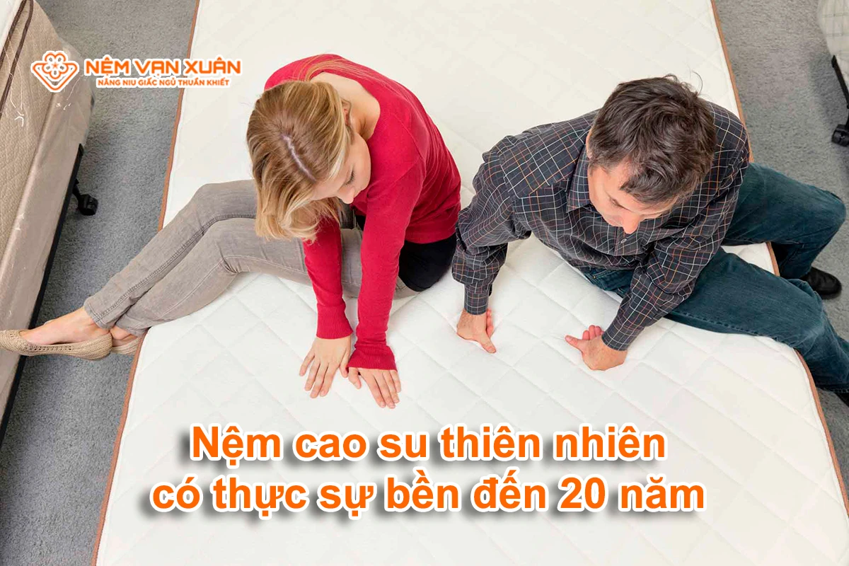 Nệm cao su thiên nhiên có thực sự bền đến 20 năm
